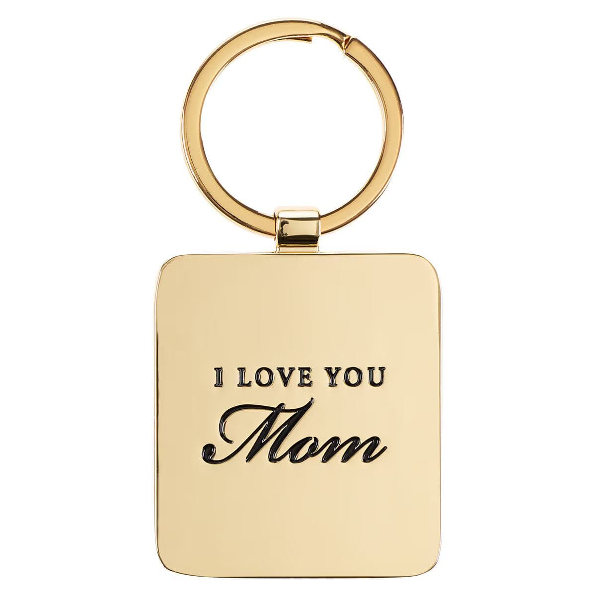 First My Mother Pink Peony Epoxy-coated Metal Keychain, picture 2
