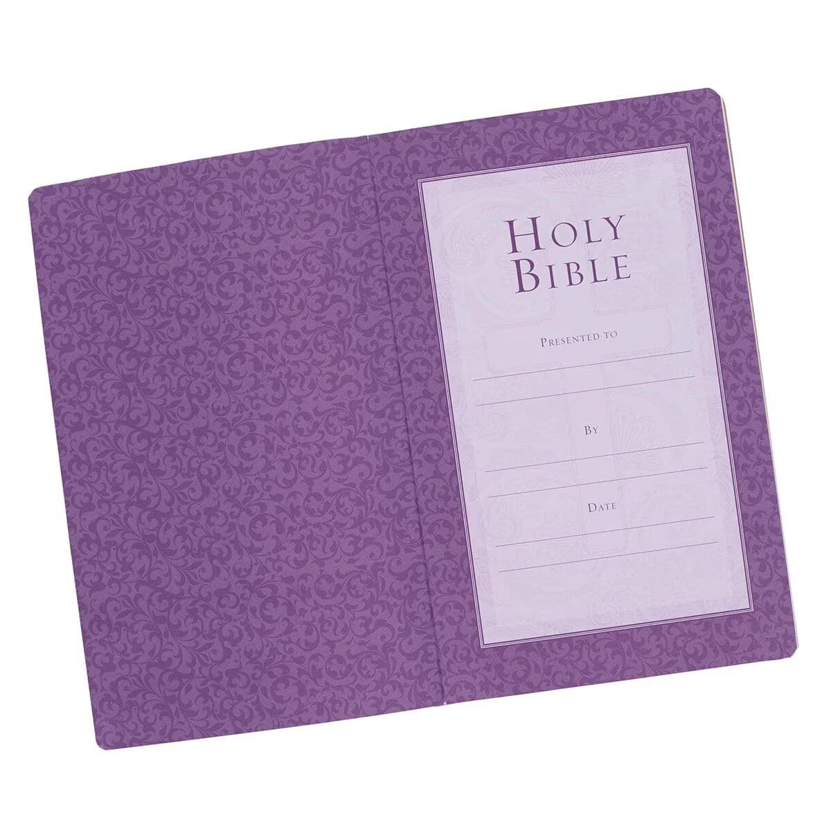 Purple Faux Leather King James Version Gift and Award Bible, picture 4