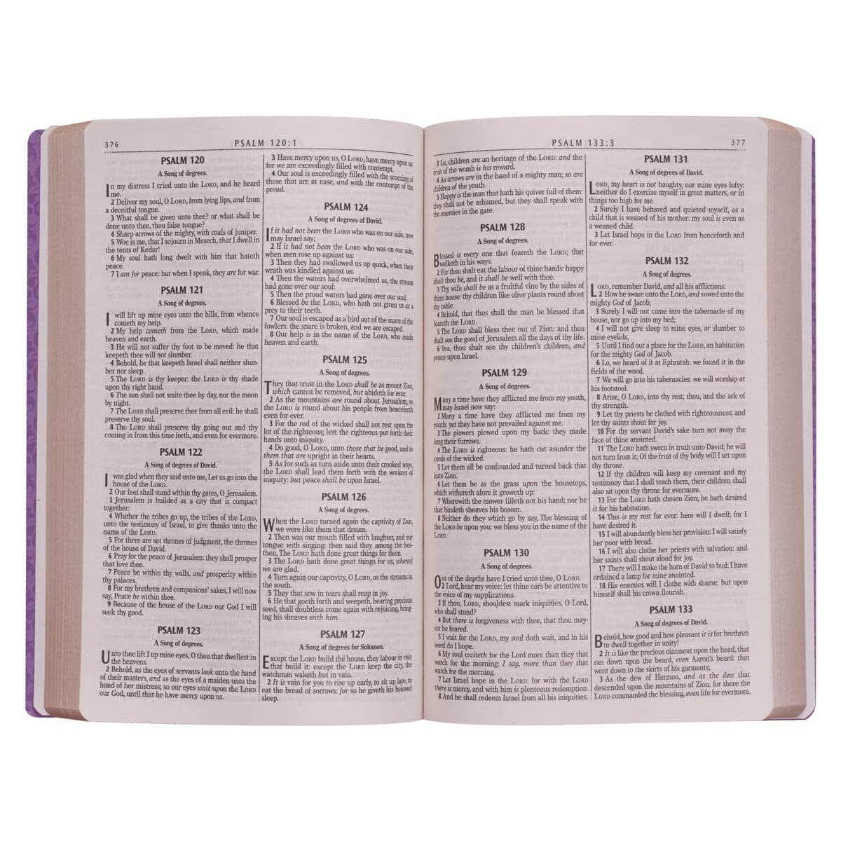 Purple Faux Leather King James Version Gift and Award Bible, picture 5