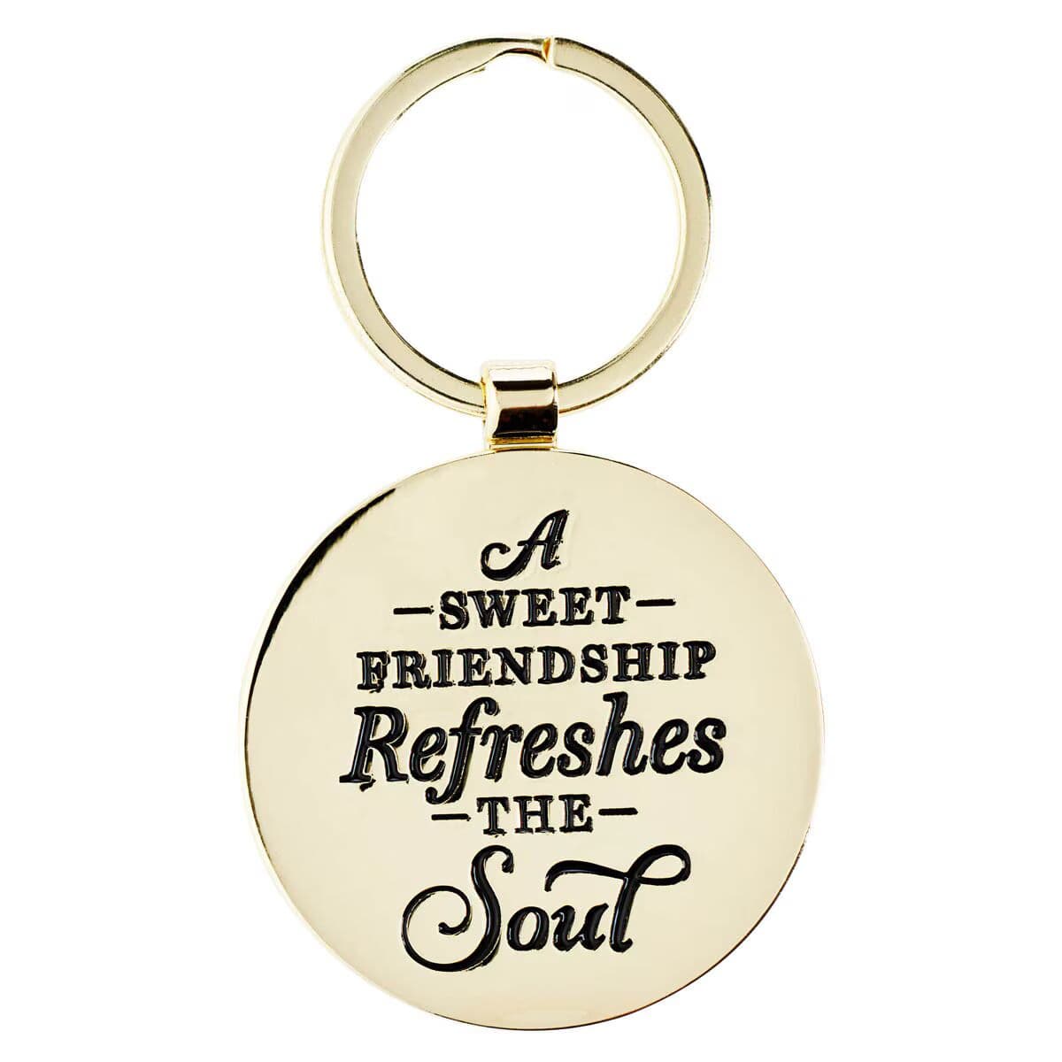 Sweet Friendship Watercolor Garden Metal Keychain, picture 2
