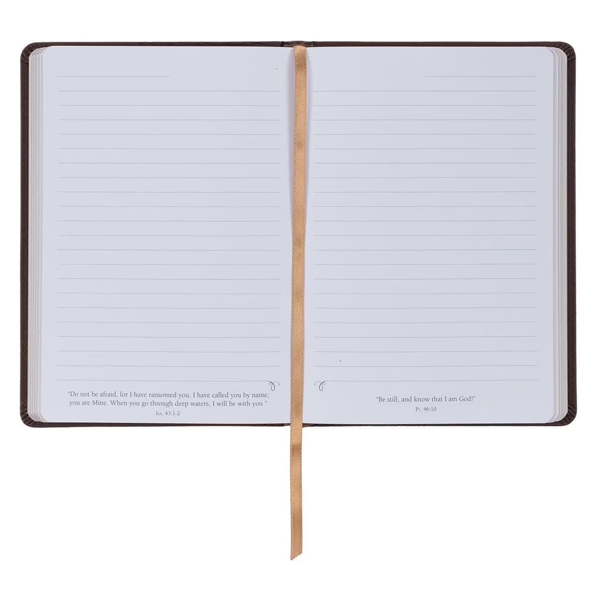 My Strength and My Defense - Exodus 15:2 Walnut-Brown Faux Leather Classic Journal, picture 5