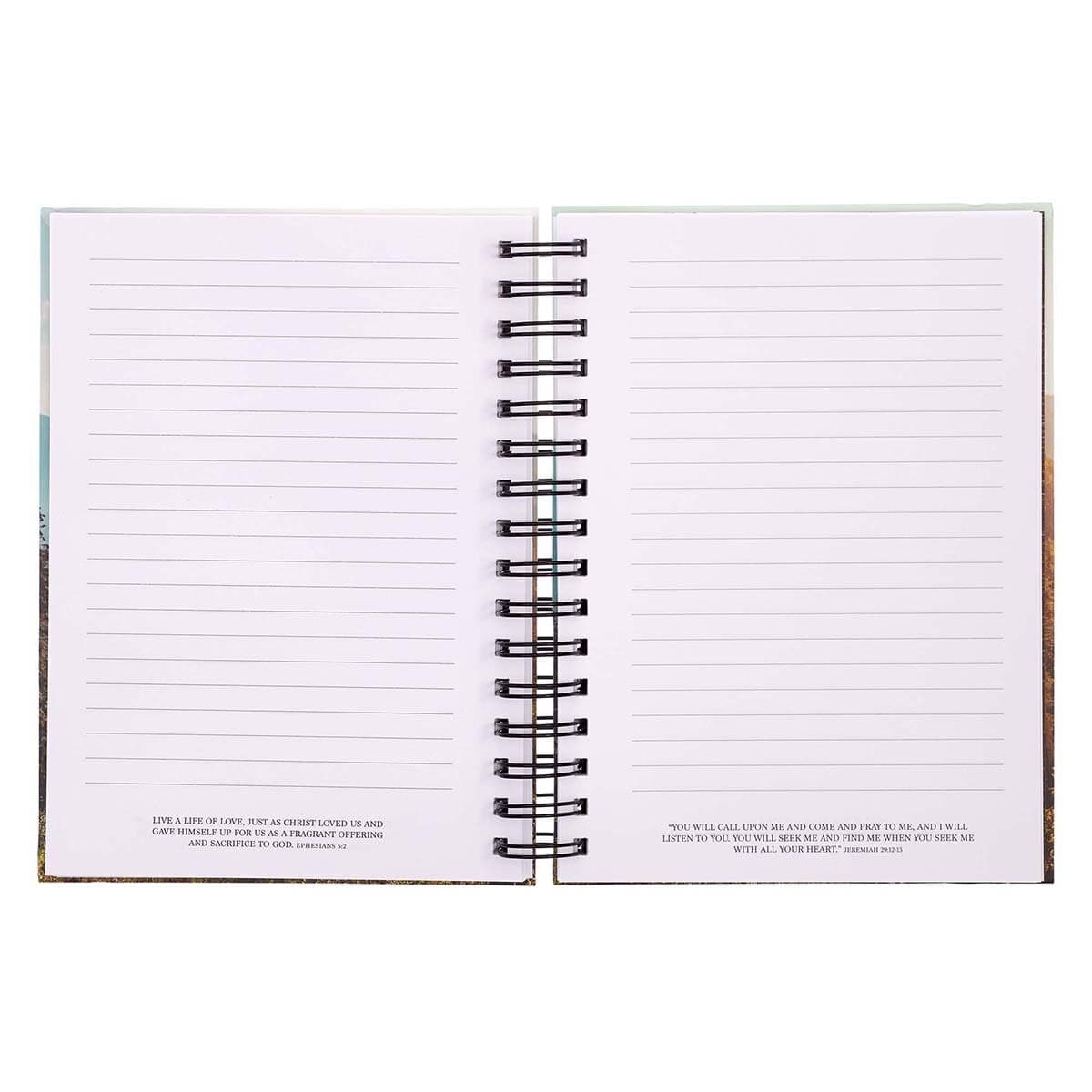 Be Strong and Courageous - Joshua 1:9 Large Spiral Journal with Elastic Closure, picture 4
