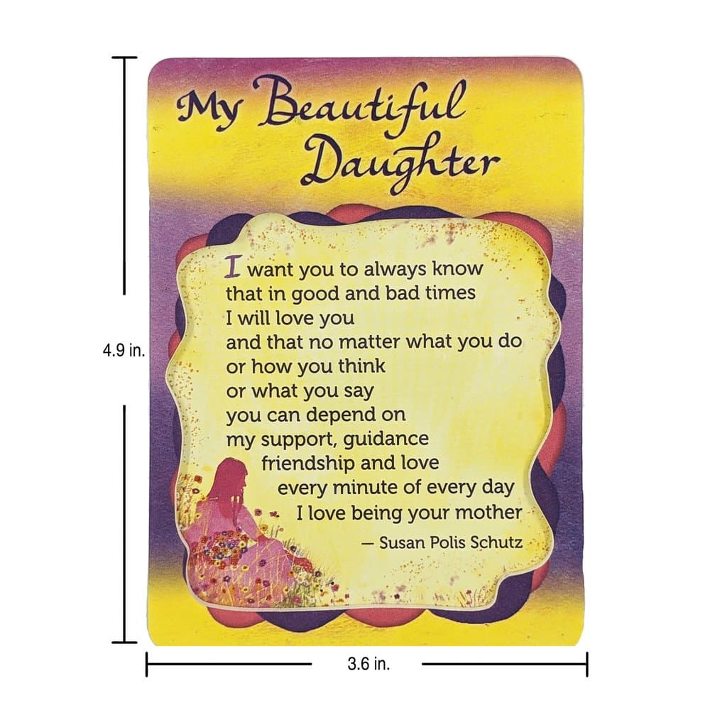 "My Beautiful Daughter" Magnet with Easel Back by Susan Polis Schutz, picture 2