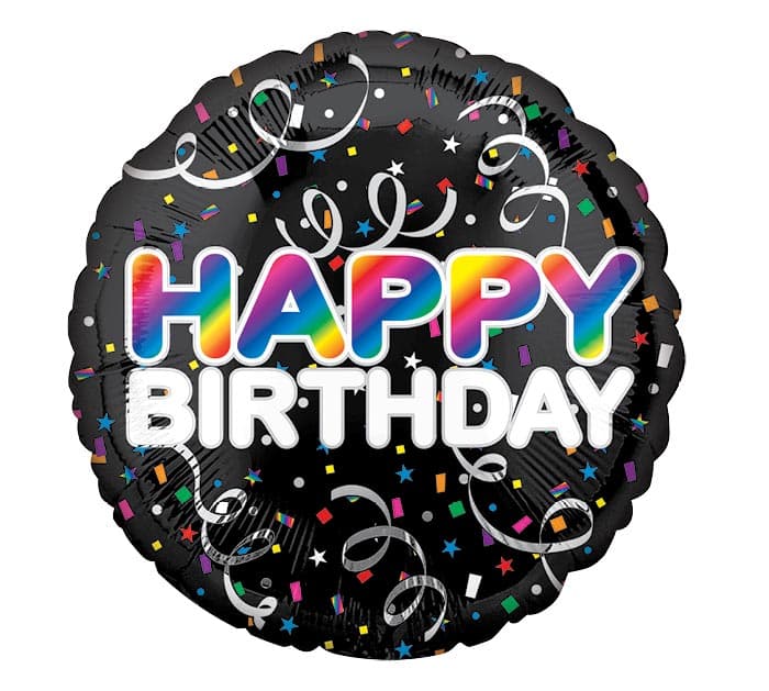 18" PKG HAPPY BIRTHDAY BALLOON