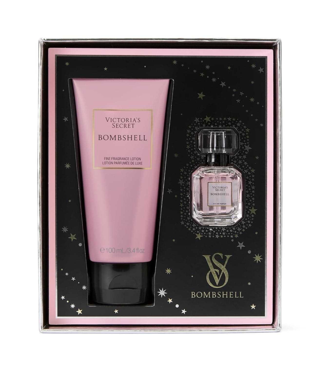 Victoria's Secret Bombshell Mini Fragrance Duo Gift Set, Eau de Parfum & Travel Lotion