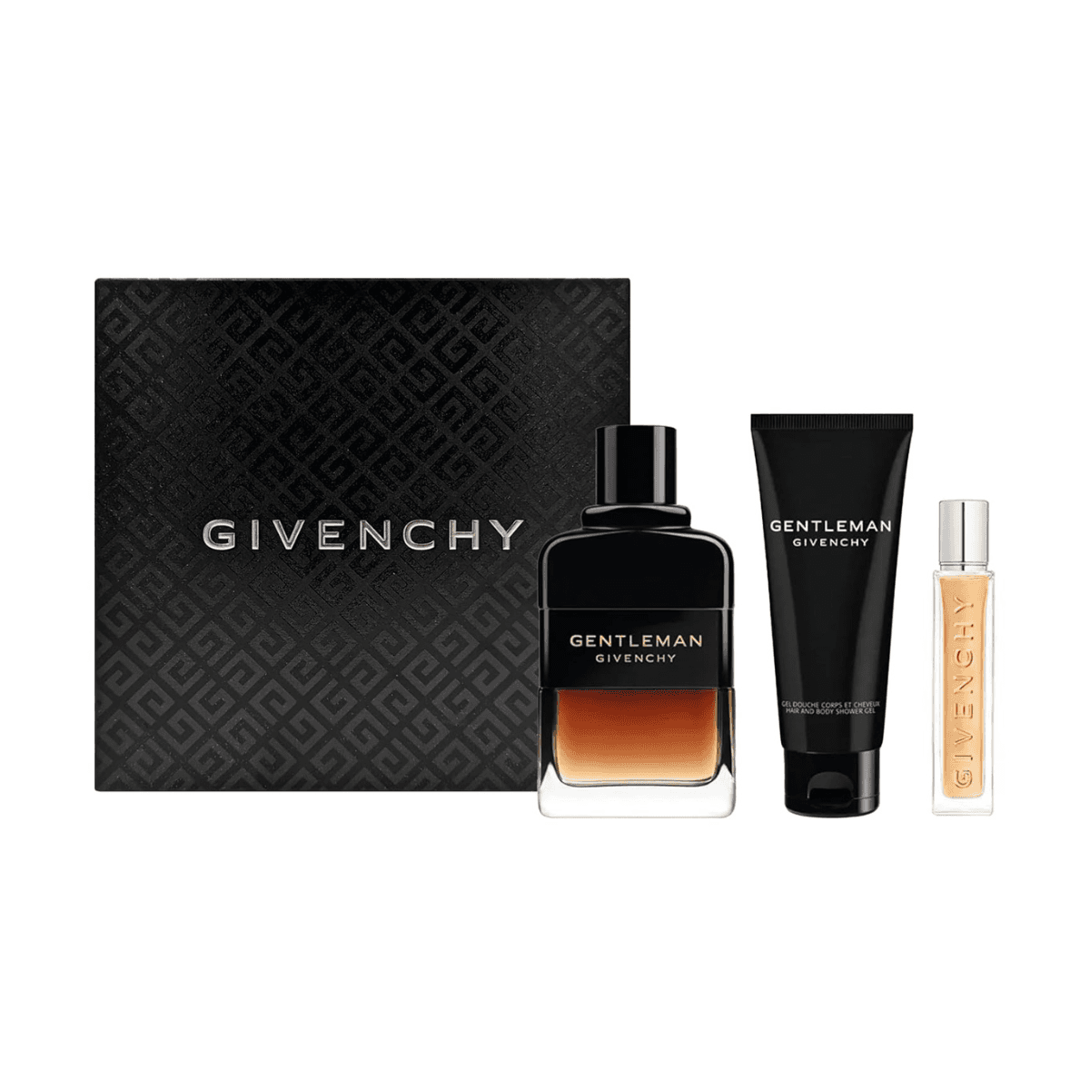 Givenchy Gentleman Reserve Privee Gift Set (Eau de Parfum Reserve Privée 3.4 Fl. Oz + Shower gel 2.5 Fl. Oz + Travel Size 0.42 Fl.Oz)