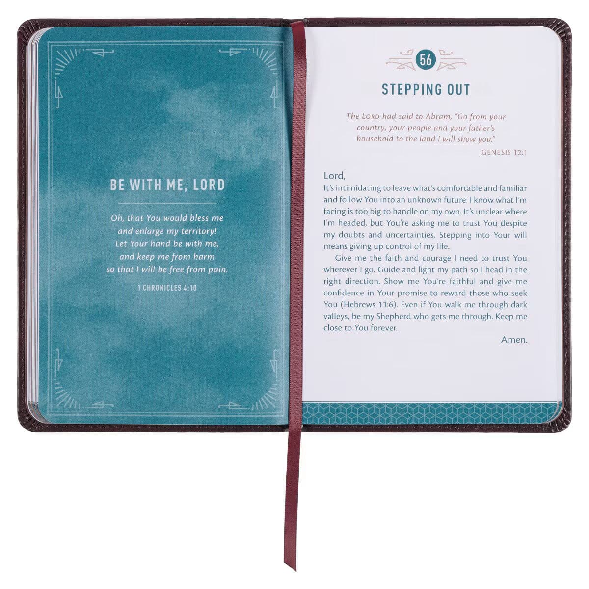 101 Prayers for Men - Psalm 145:18 Brown Faux Leather Gift Book, picture 5