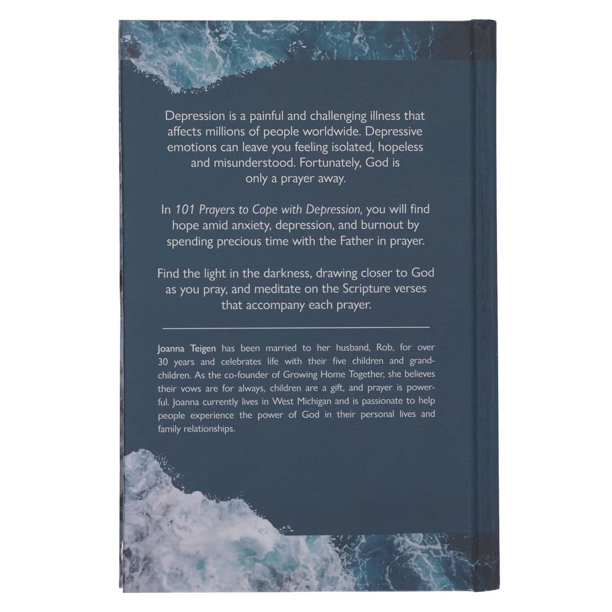 101 Prayers for Depression Blue Hardcover Prayer Book, picture 2