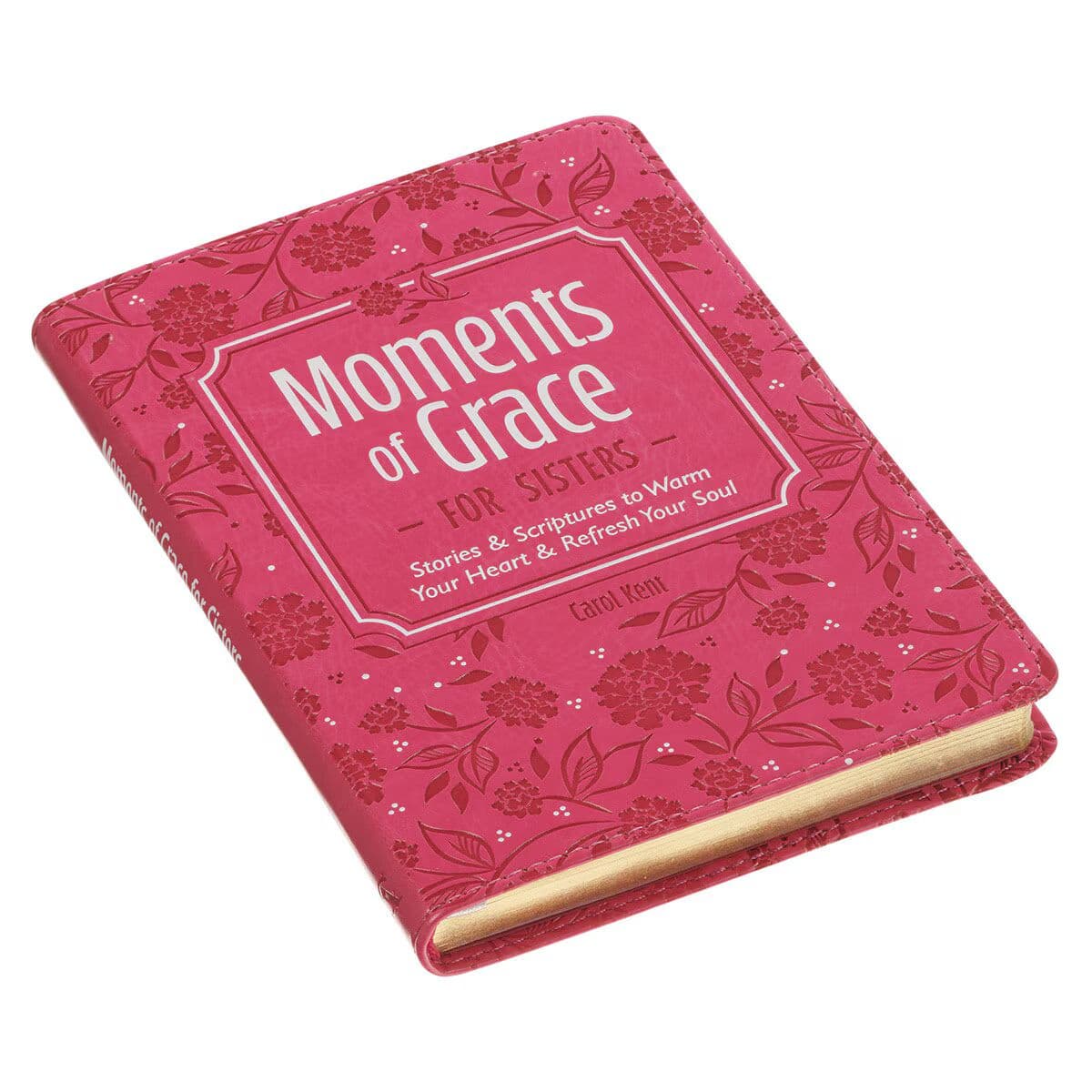 Moments of Grace for Sisters: Stories and Scriptures Pink Faux Leather Gift Book, picture 3
