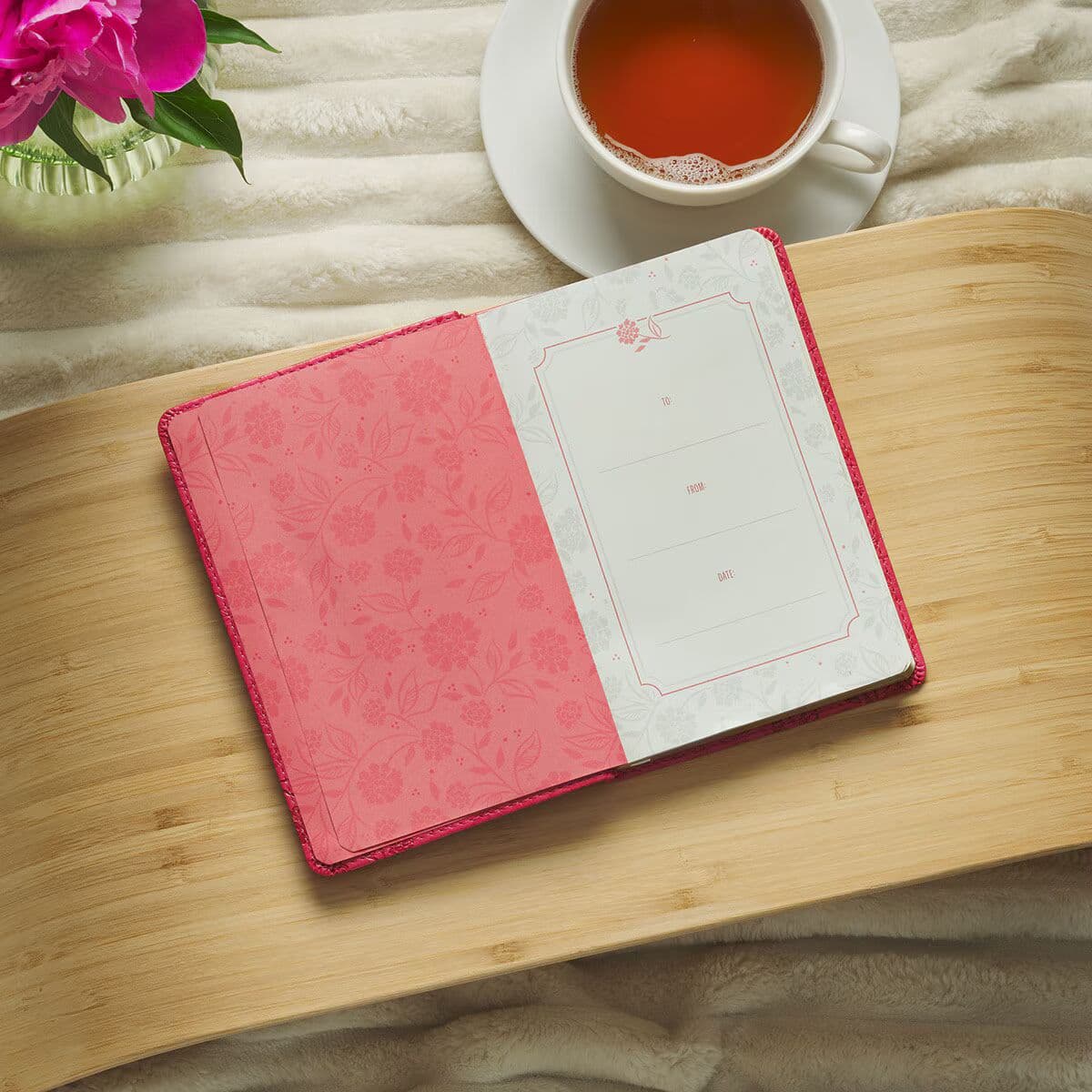 Moments of Grace for Sisters: Stories and Scriptures Pink Faux Leather Gift Book, picture 4