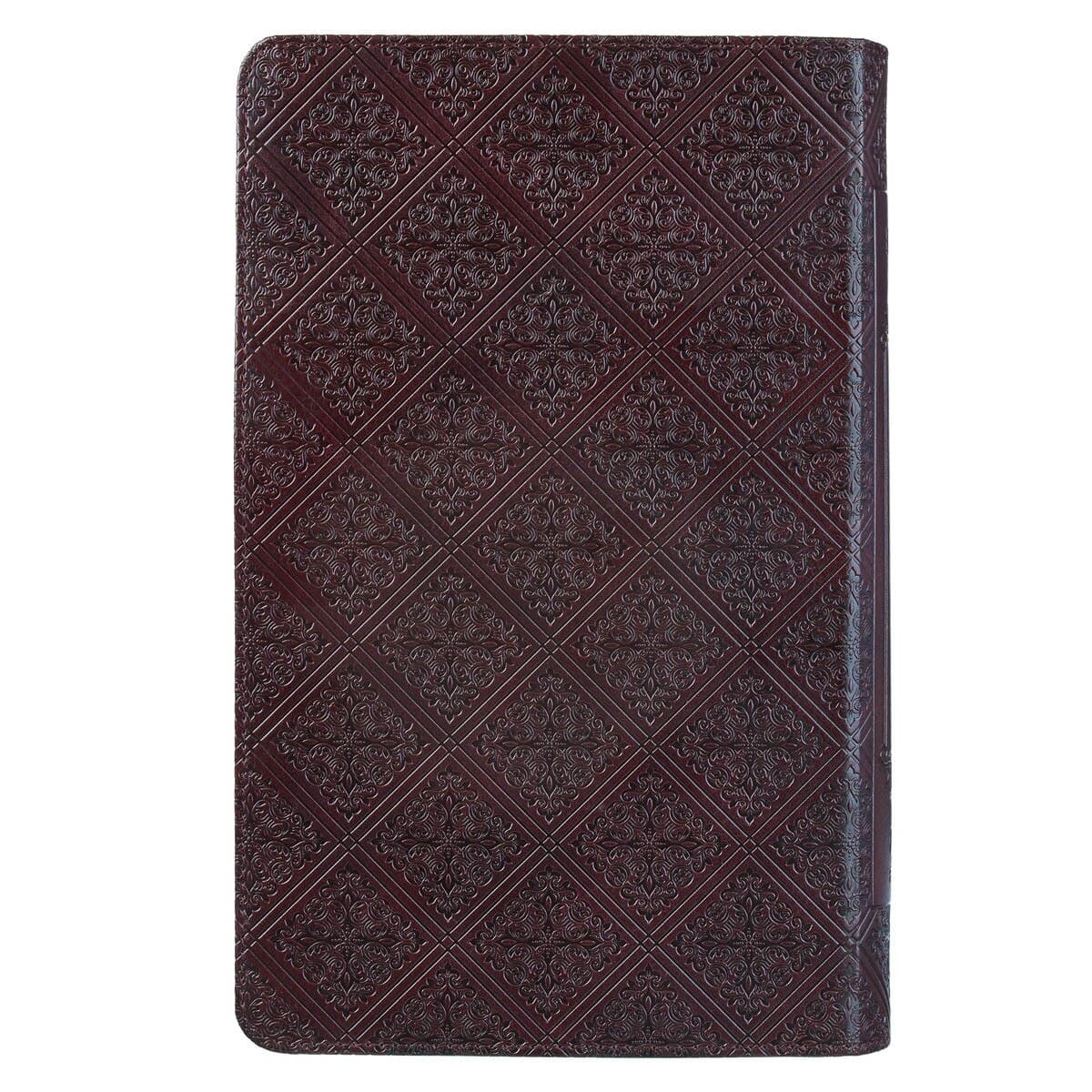 Dark Brown Faux Leather Giant Print Standard-size King James Version Bible with Thumb Index, picture 2
