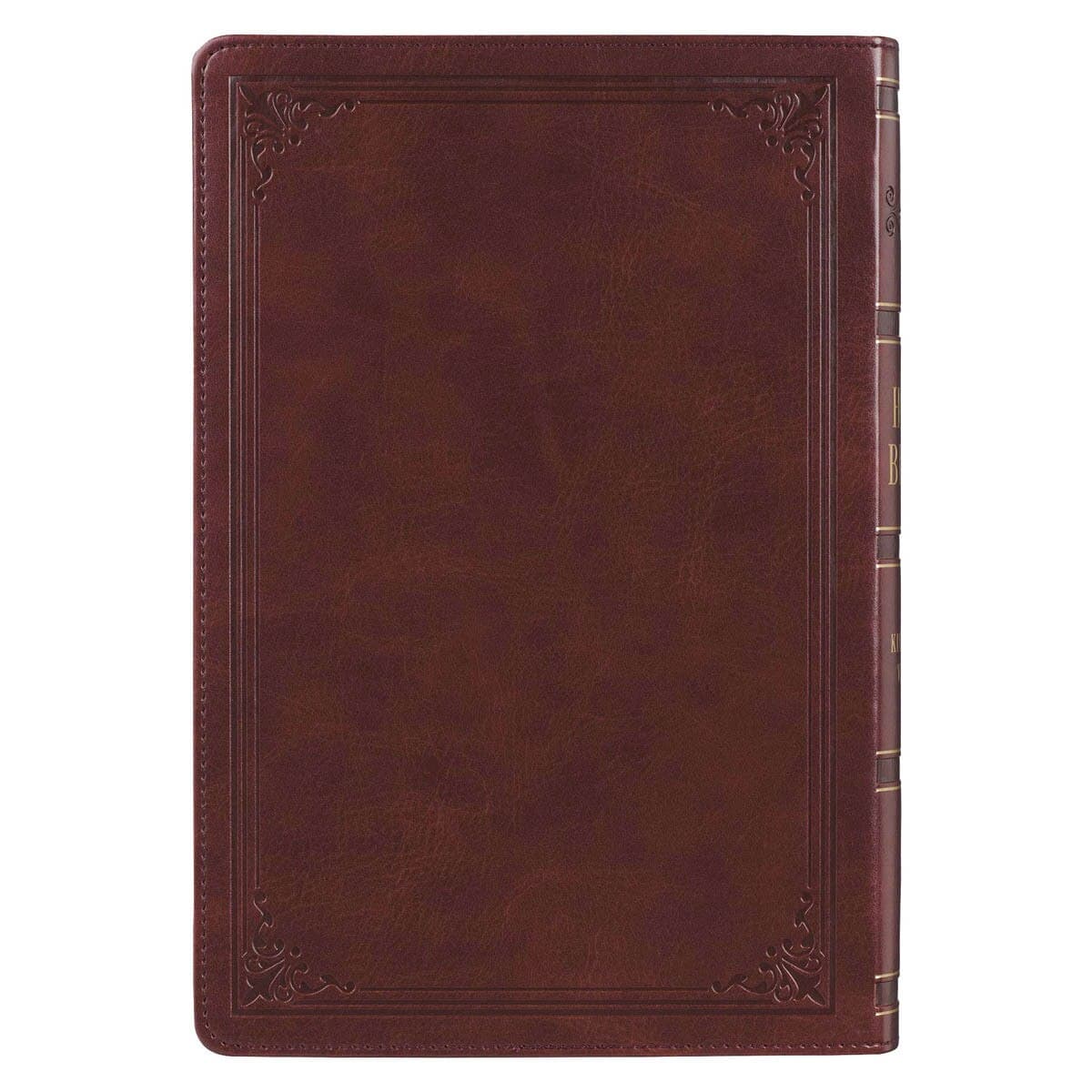 Burgundy Faux Leather Full-size Giant Print King James Version Bible with Thumb Index, picture 2