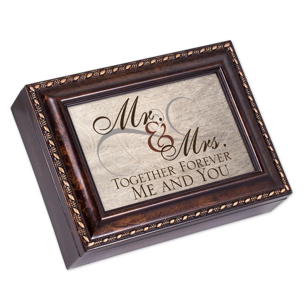 MR. and MRS. TOGETHER FOREVER MUSICAL JEWELRY BOX