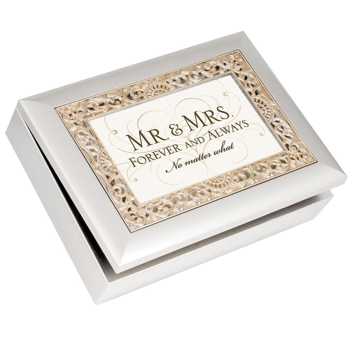 MR AND MRS FOREVER ALWAYS MUSICAL JEWELRY BOX