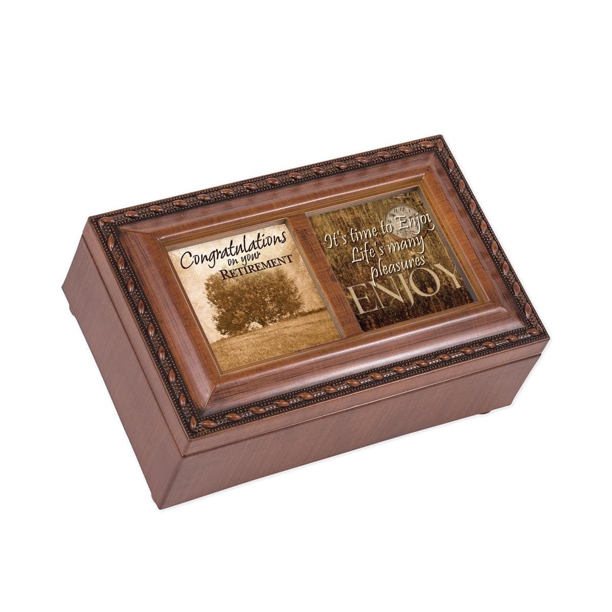 CONGRATS RETIREMENT MUSICAL JEWELRY BOX