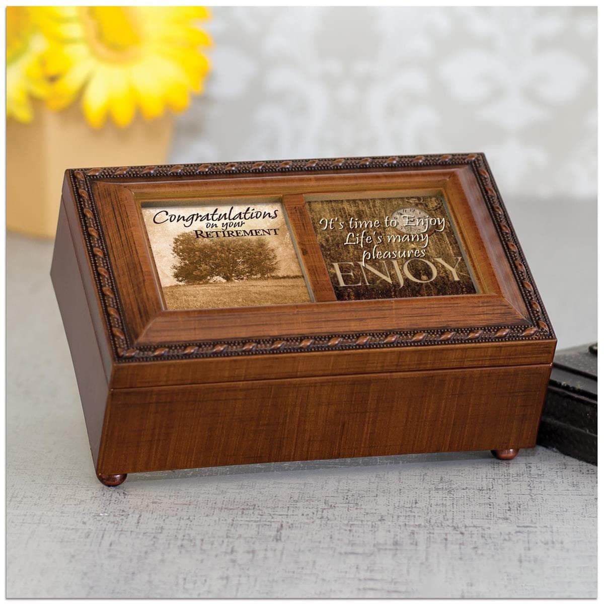 CONGRATS RETIREMENT MUSICAL JEWELRY BOX, picture 2