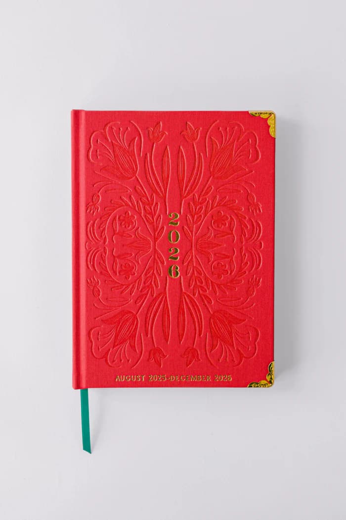 2026 Tulip Blind Embossed 17-Month Weekly Medium Bound Planner, picture 2