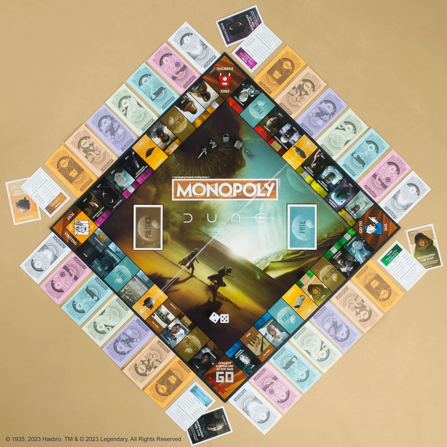 Monopoly: Dune | Play as The Ducal Ring, Crysknife, Gom Jabbar & More |Officially Licensed Collectible Game Based on The Movie Dune, picture 10