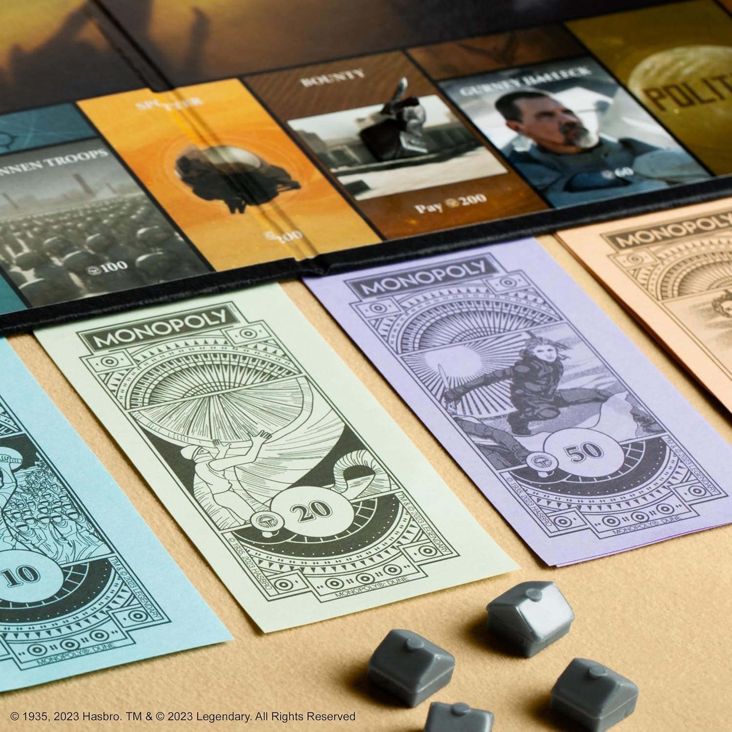 Monopoly: Dune | Play as The Ducal Ring, Crysknife, Gom Jabbar & More |Officially Licensed Collectible Game Based on The Movie Dune, picture 8