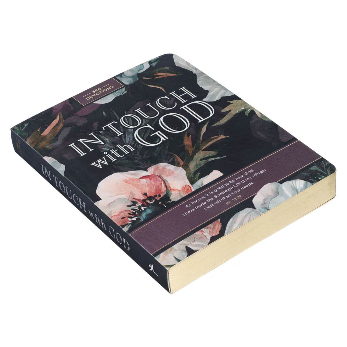 In Touch with God Pink Floral Softcover Devotional, picture 3