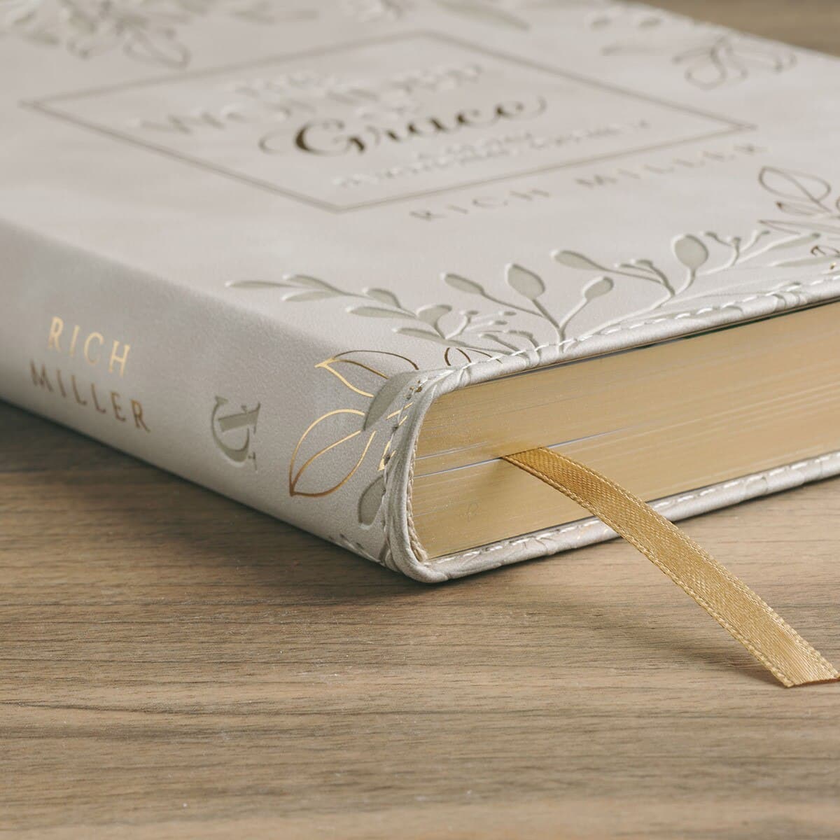 The Wonder of Grace: A 40-Day Devotional Journey Taupe Faux Leather Devotional, picture 8
