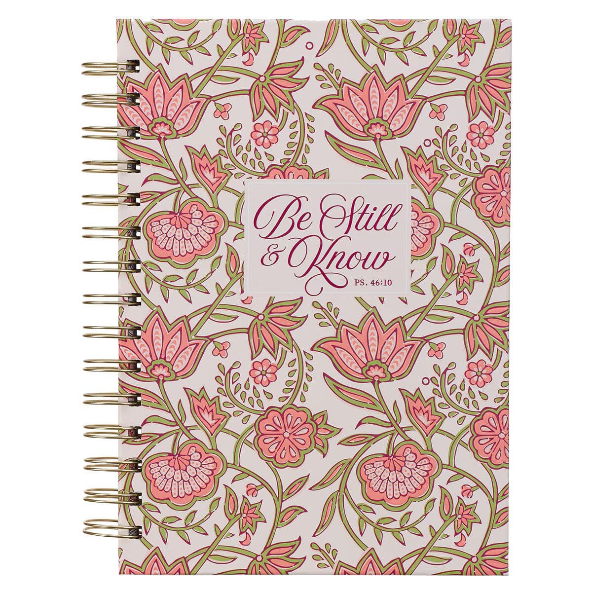 Be Still and Know - Psalm 46:10 Pink Spring Spiral Journal