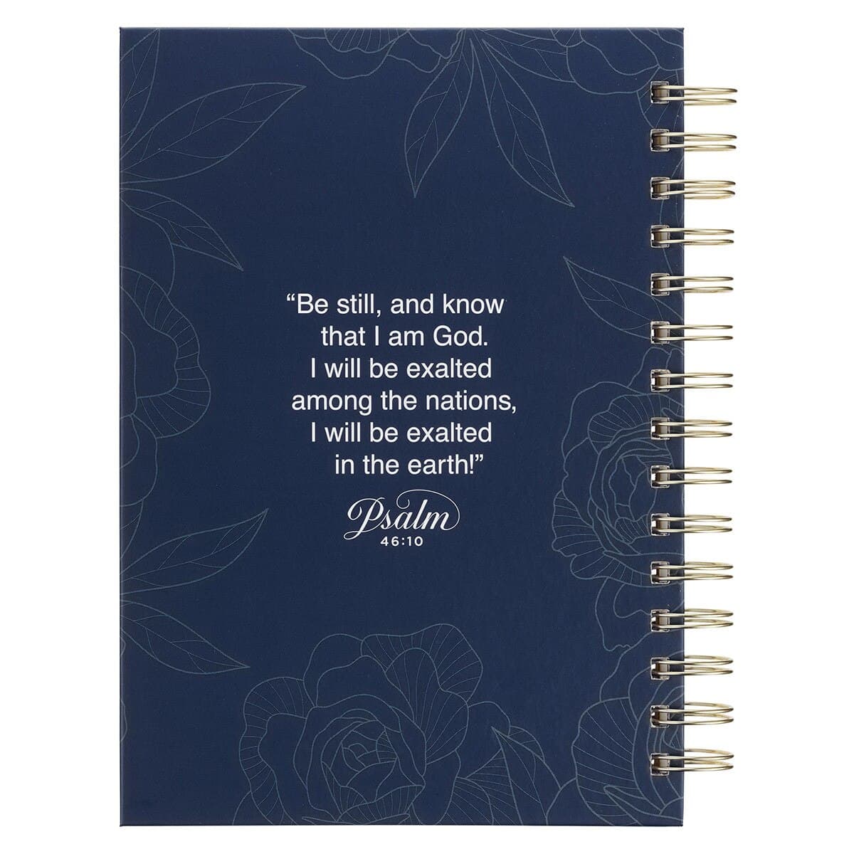 Be Still and Know - Psalm 46:10 Yellow Rose Spiral Journal, picture 2