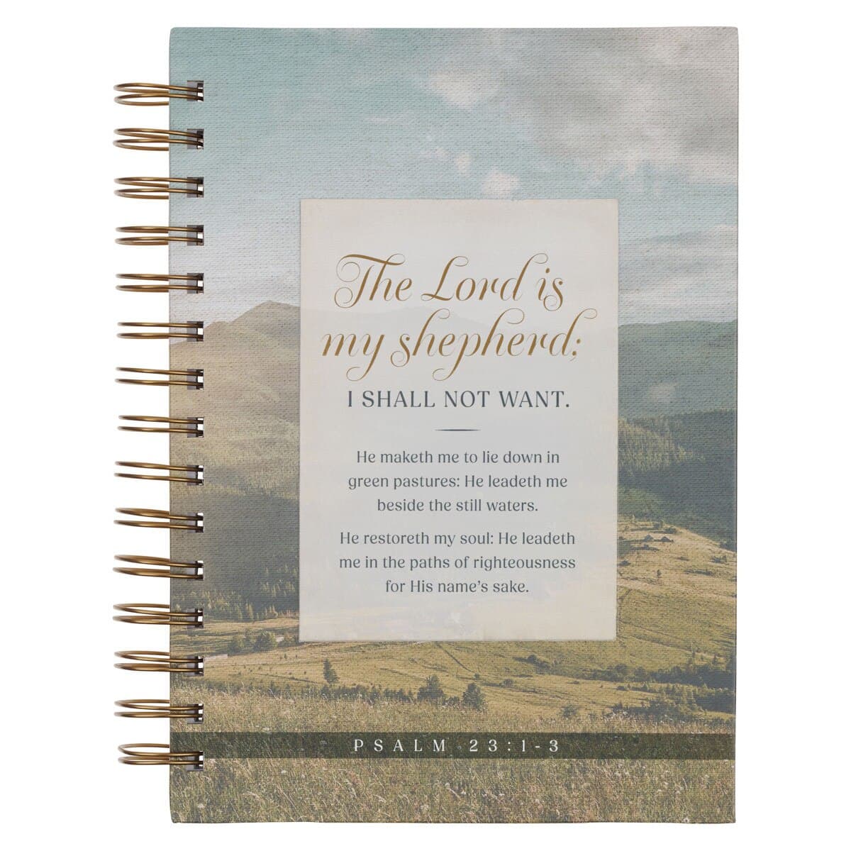 The Lord is My Shepherd –Psalm 23:1–3 Pasture Spiral Journal