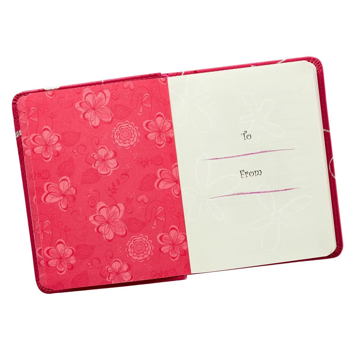 The One-Minute Devotions for Girls Pink Faux Leather Devotional, picture 4