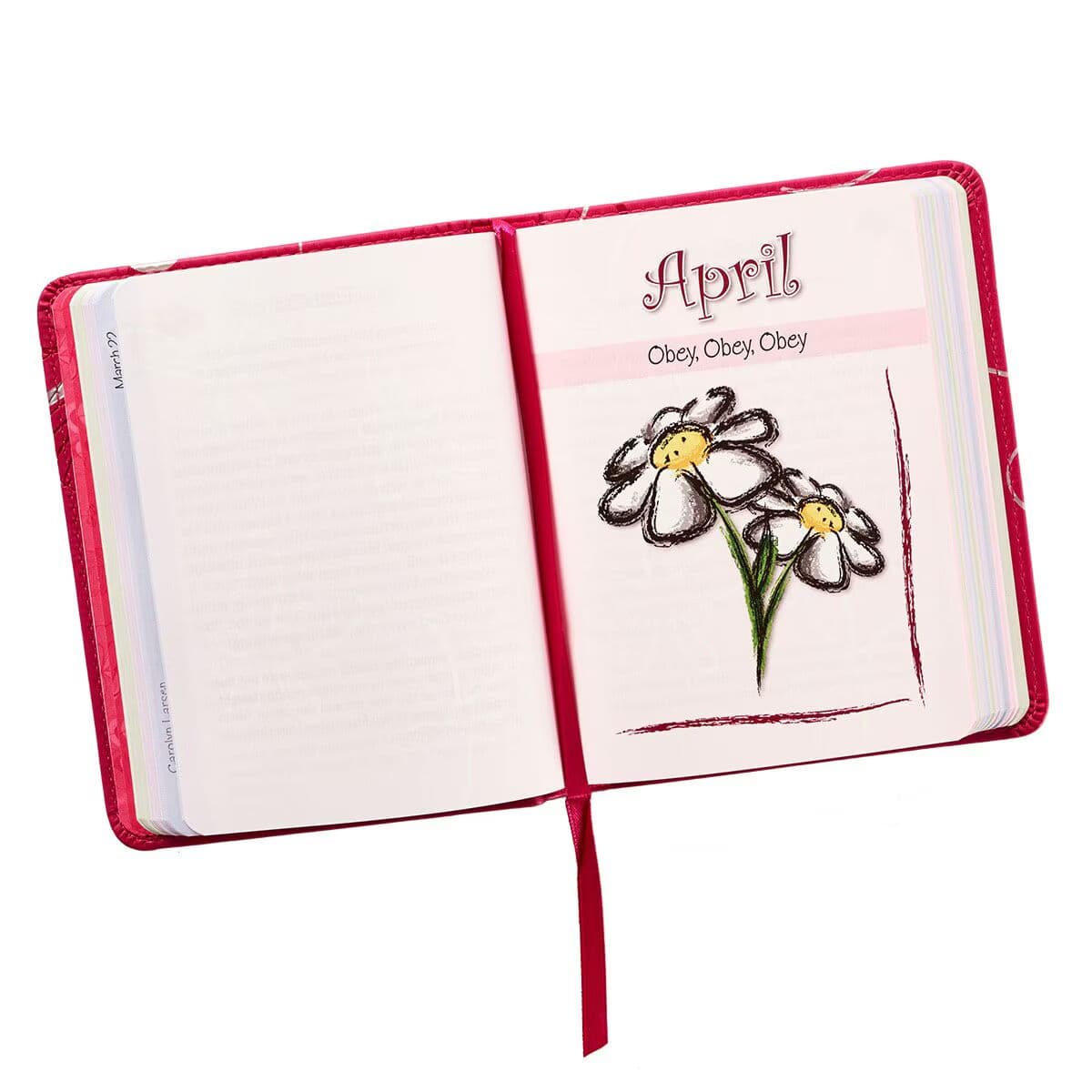 The One-Minute Devotions for Girls Pink Faux Leather Devotional, picture 5