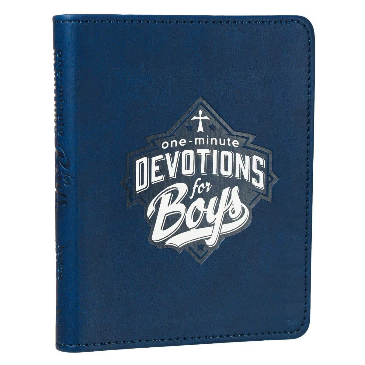 One-Minute Devotions for Boys Blue Faux Leather Devotional, picture 3