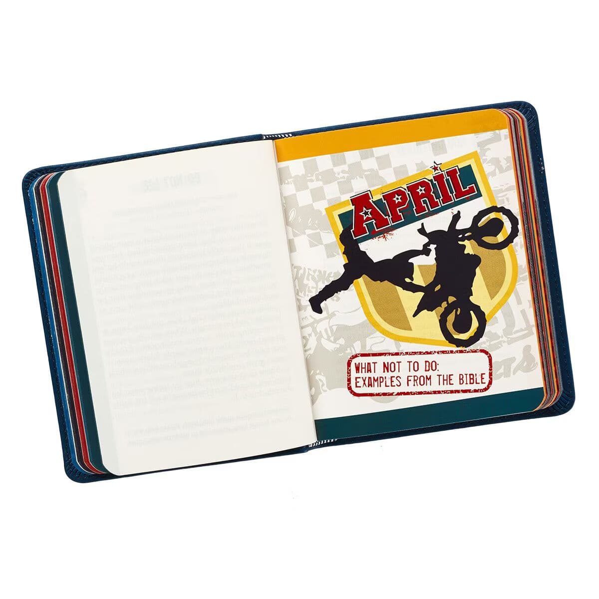 One-Minute Devotions for Boys Blue Faux Leather Devotional, picture 5
