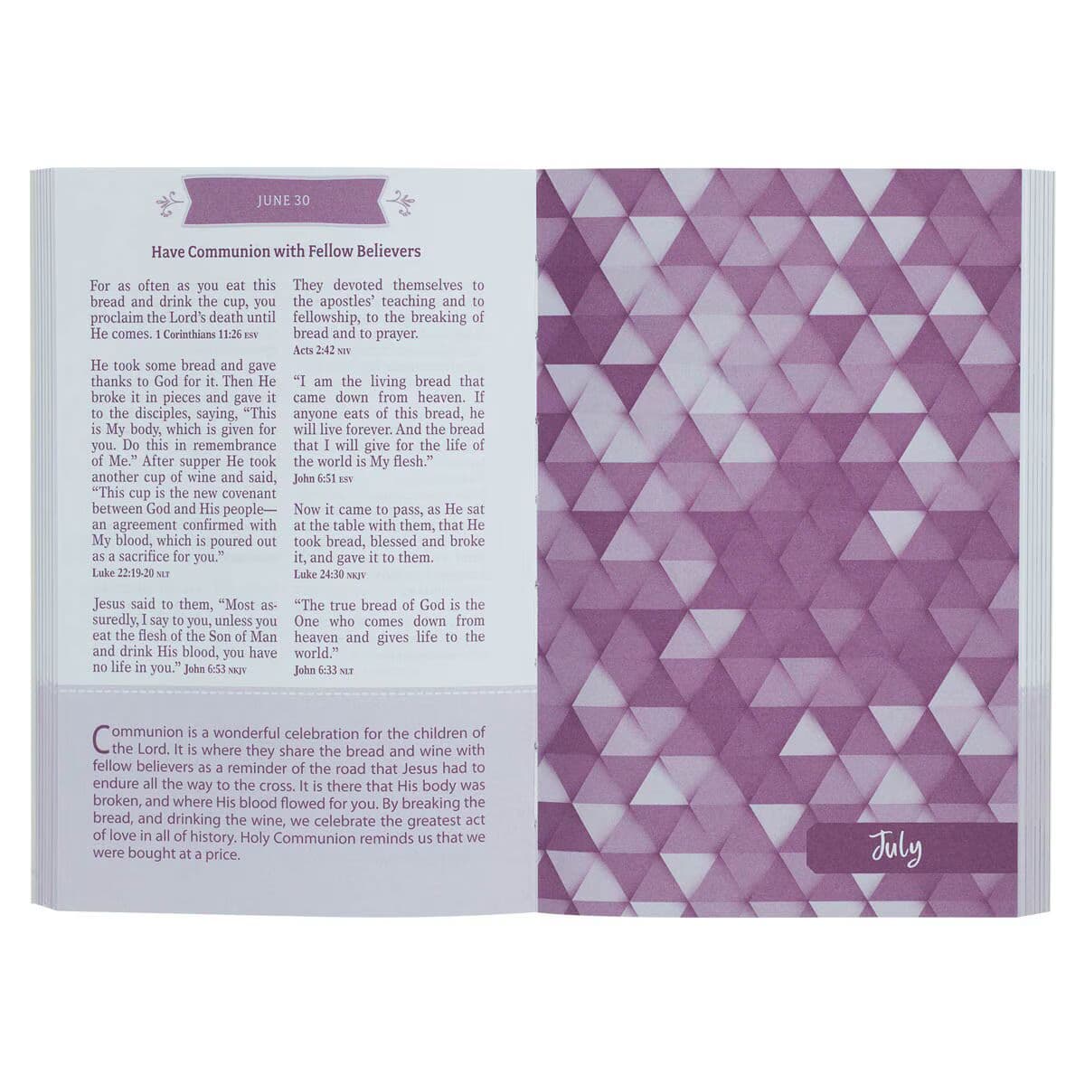 Pocket Bible Devotional for Girls in Pink Paperback Edition, picture 4