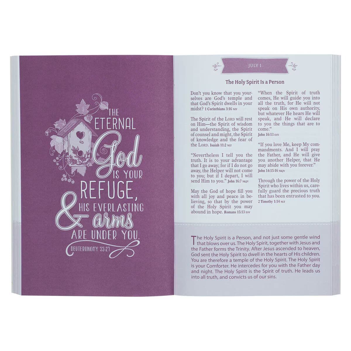 Pocket Bible Devotional for Girls in Pink Paperback Edition, picture 5