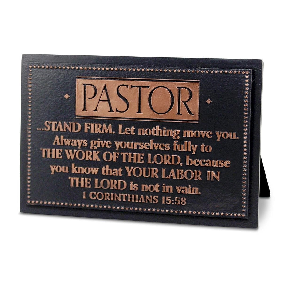 Stand Firm Pastor Badge Plaque