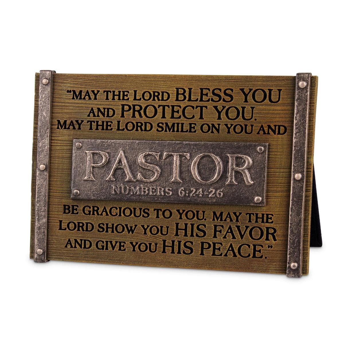 Pastor Blessing 4" Decor Tabletop Plaque