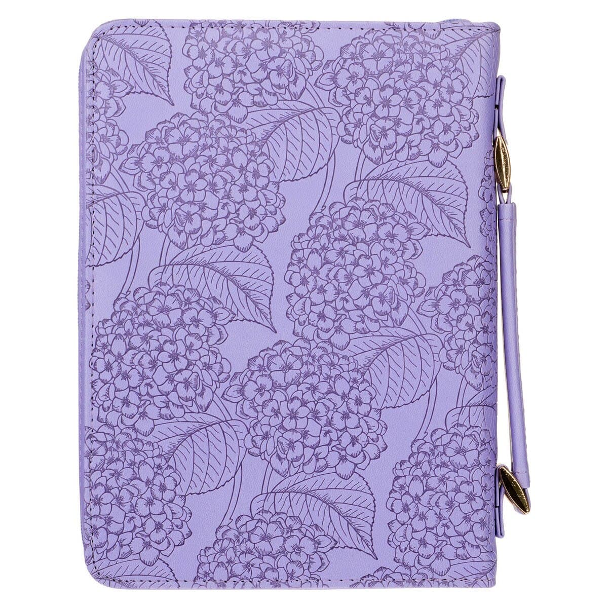 Saved by Grace Hydrangea Lavender Faux Leather Fashion Bible Case, picture 2
