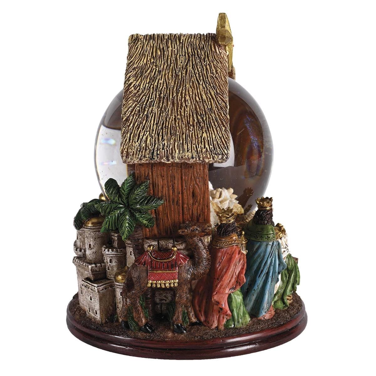 Nativity With Animals Kings Waterglobe, picture 3