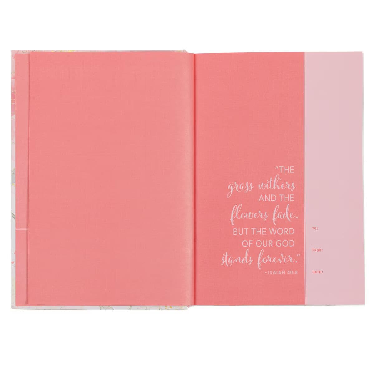 Pink Blossoms Hardcover NLT Everyday Devotional Bible for Women, picture 3