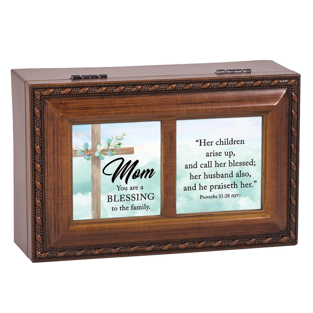 Mom Bless-Prov. 31 KJV Petite Music Box, picture 3