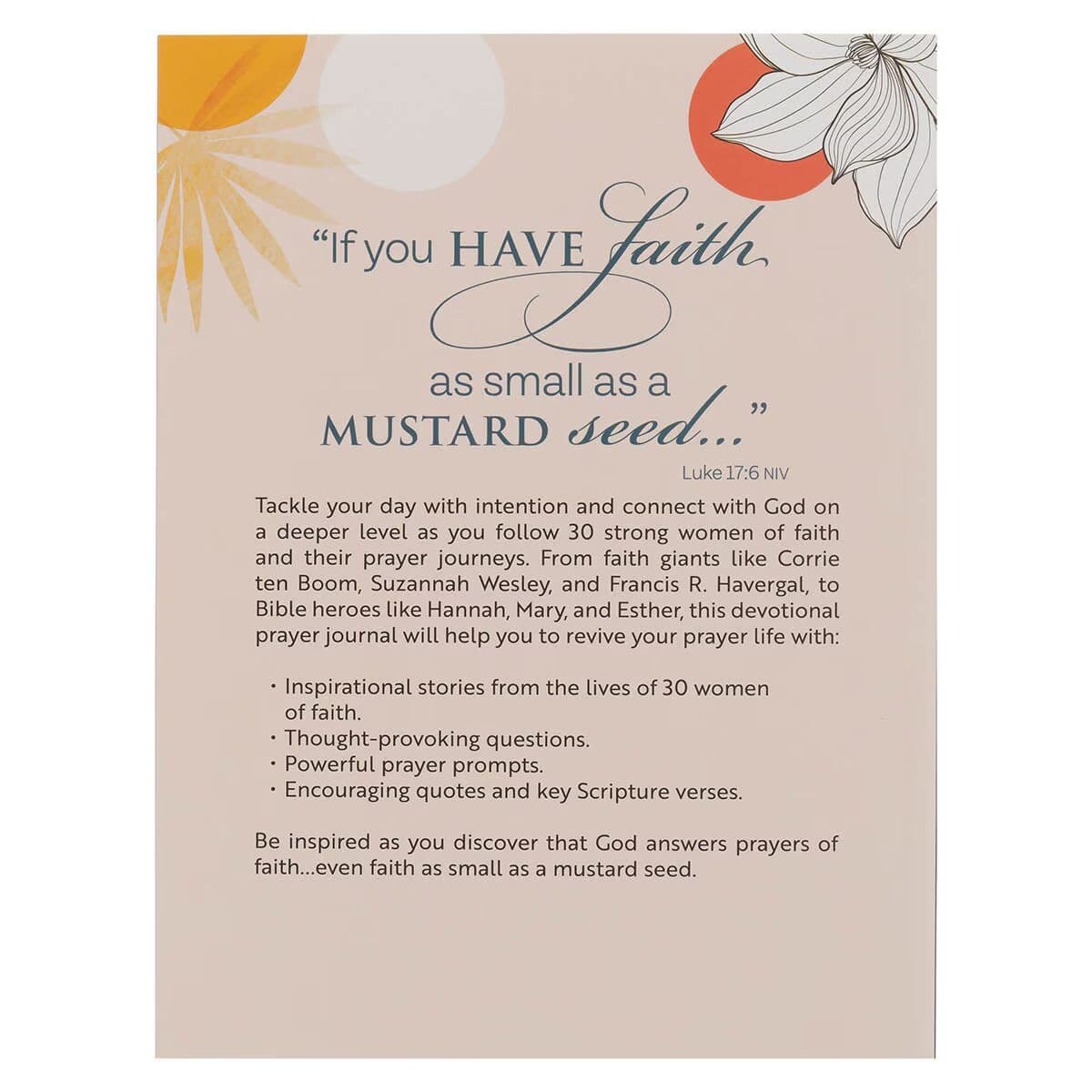 Women of Faith: Faith Like a Mustard Seed Devotional Prayer Journal, picture 2