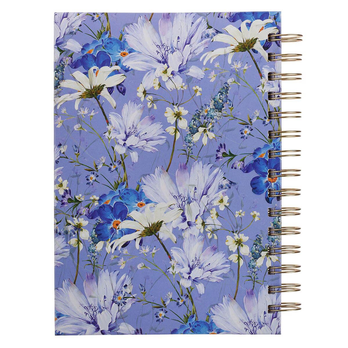 Pray - Job 22:27 Blue Blooms Spiral Journal, picture 2