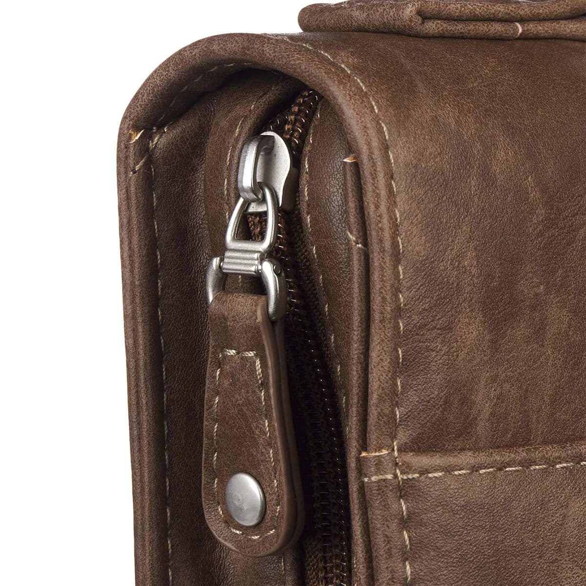Trust In The Lord - Proverbs 3:5 Two-Tone Brown Classic Faux Leather Bible Case, picture 7