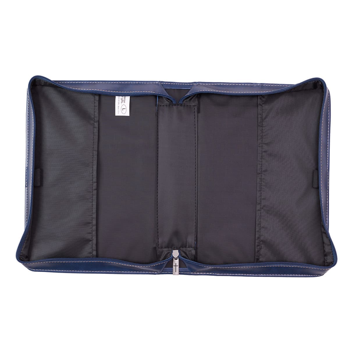 The Plans Dark Blue Faux Leather - Jeremiah 29:11 -- Bible Case, picture 3