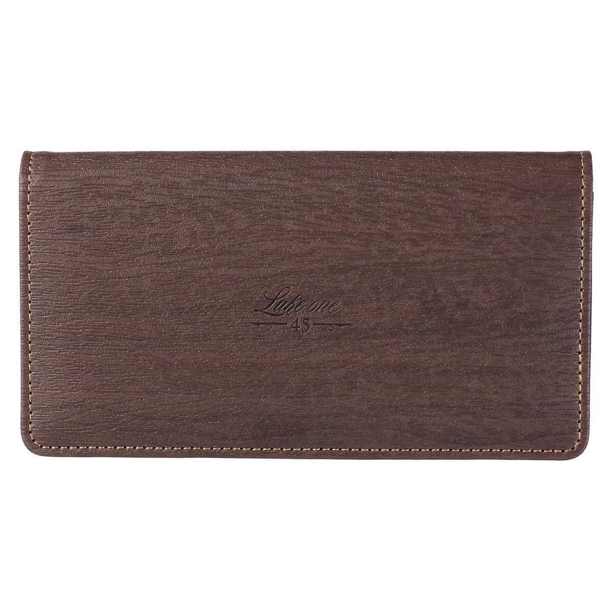 Blessed - Luke 1:45 Blue Faux Leather Checkbook Cover, picture 2