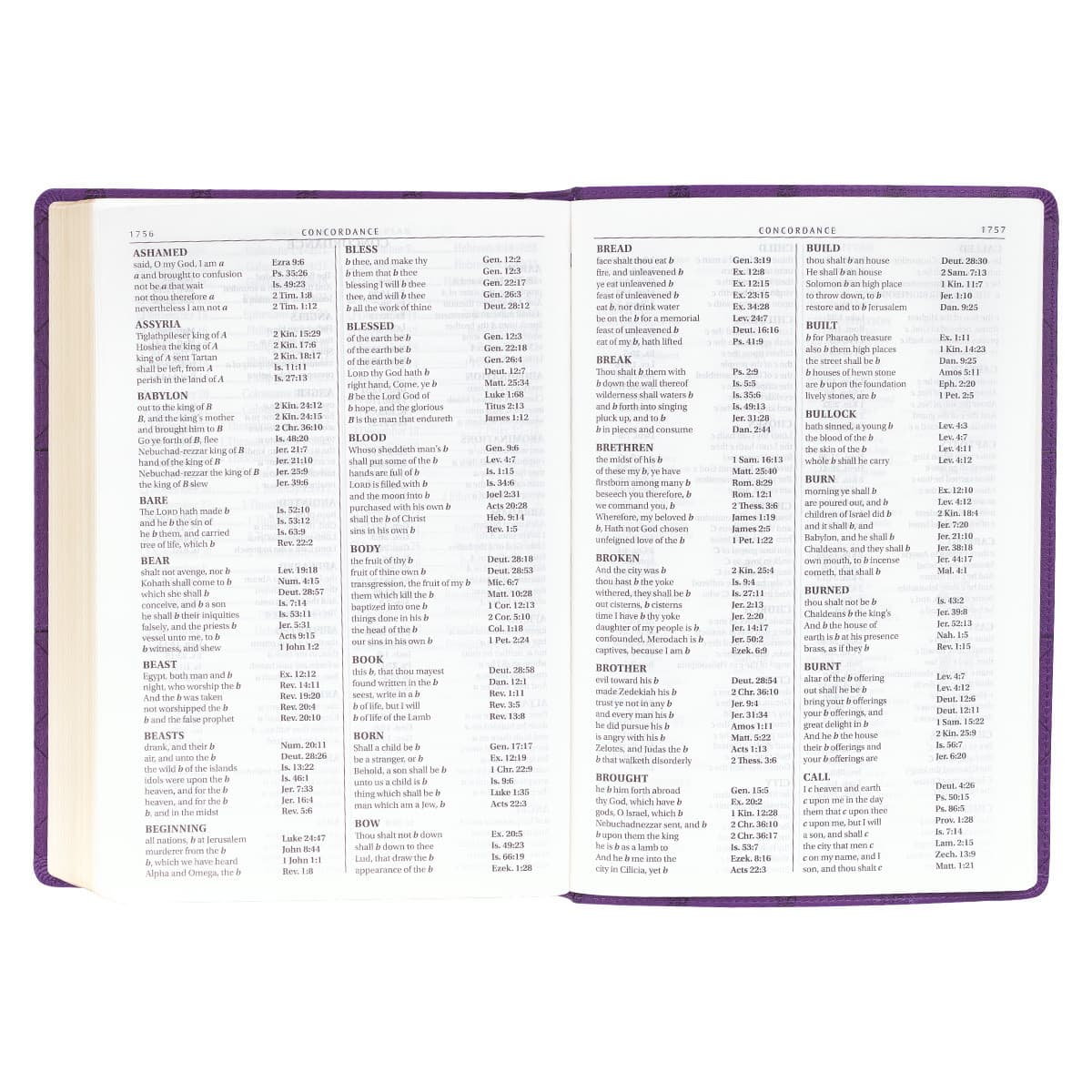Purple Faux Leather Super Giant Print King James Version Bible, picture 7