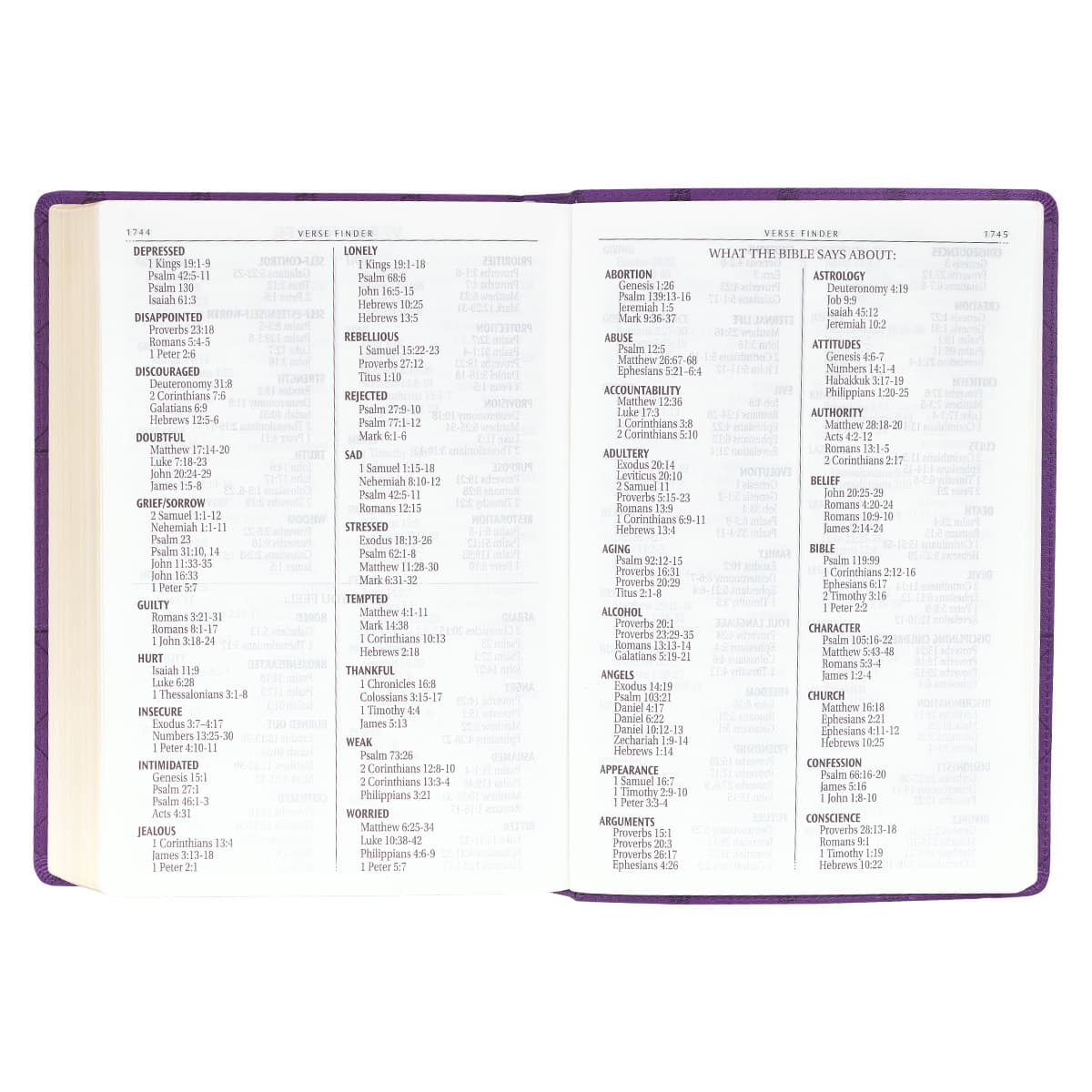 Purple Faux Leather Super Giant Print King James Version Bible, picture 9