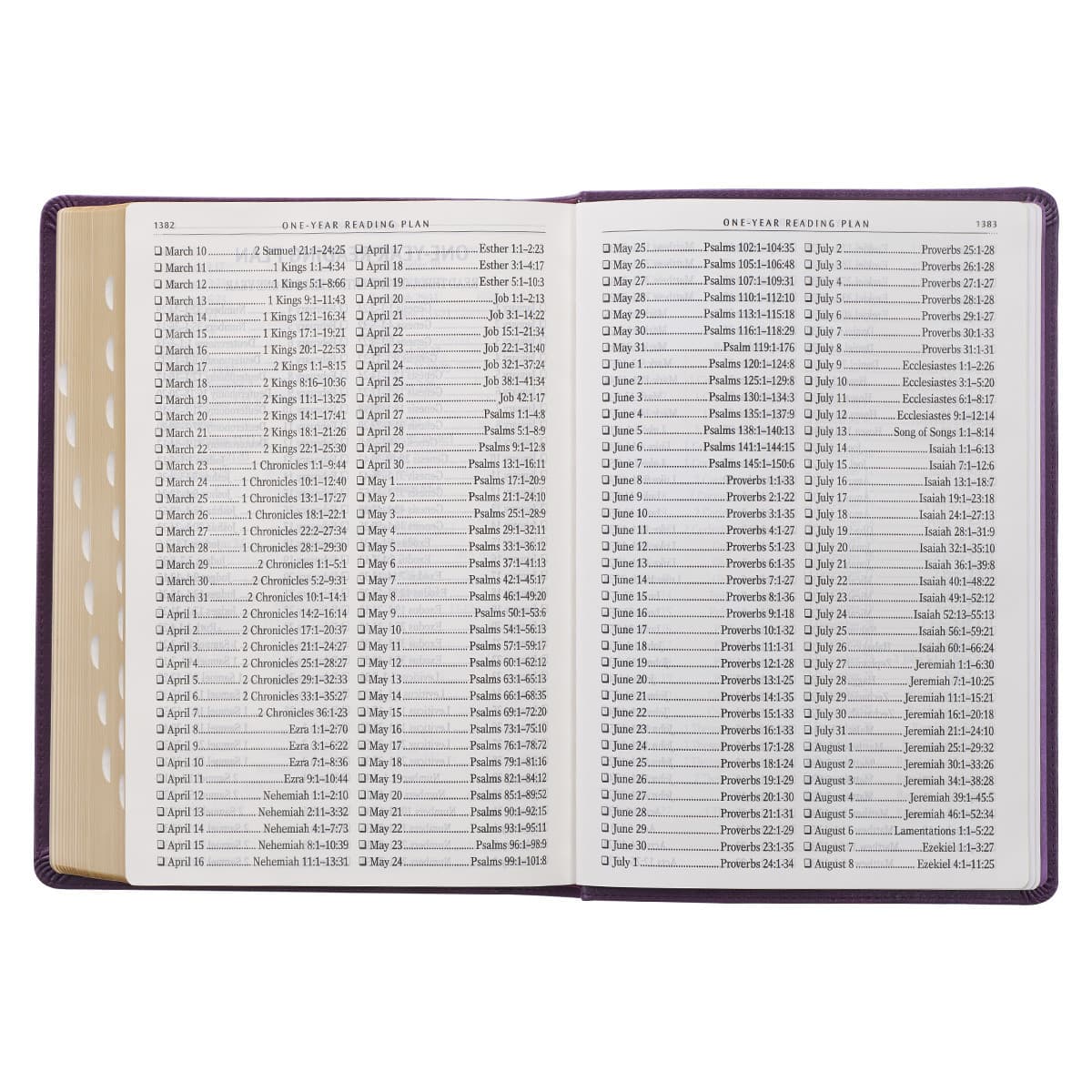 Purple Faux Leather Giant Print Full-Size King James Version Bible with Thumb Index, picture 8