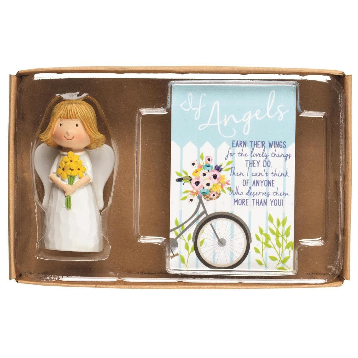 ANGEL PRAY/CARD ANGEL WINGS RESIN 2.5"