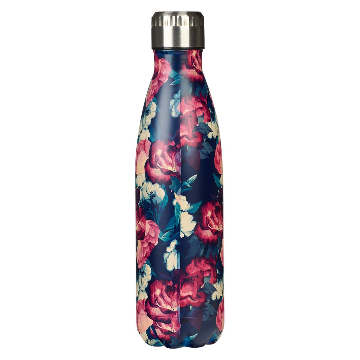 Be Still – Psalm 46:10 Vintage Floral Stainless Steel Water Bottle, picture 2